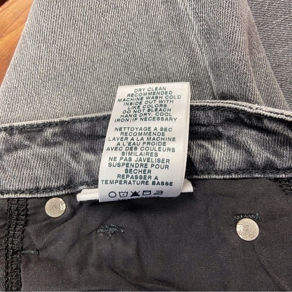 NWT Joe’s The Smith high risestraight ankle jeans grey faded black button fly 26 - Picture 10 of 16